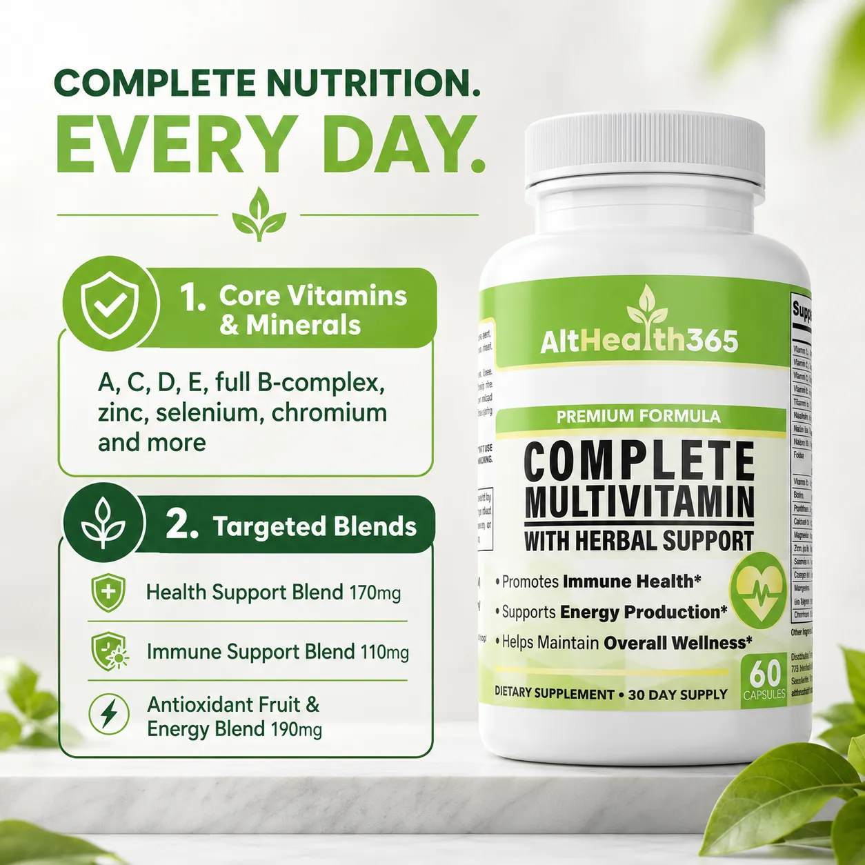 Complete Multivitamin with Herbal & Antioxidant Blends - Image 4