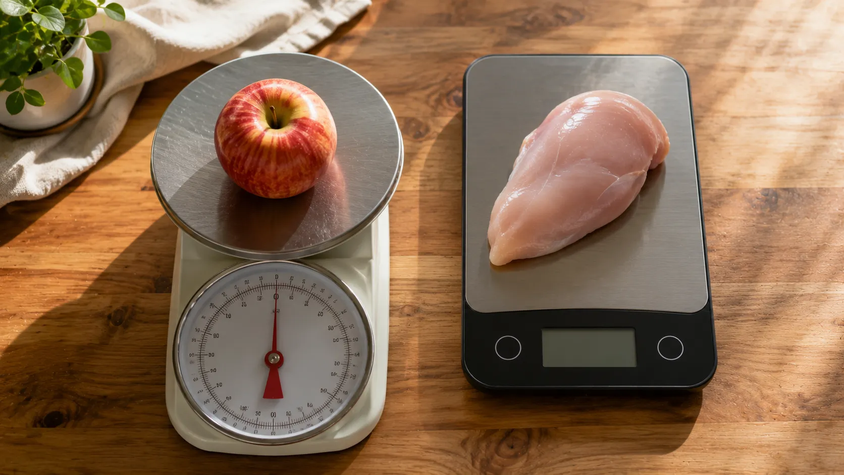 manual vs electric food scale for weight loss comparison
