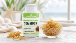 sea moss for gut health, sea moss capsules with dried irish sea moss