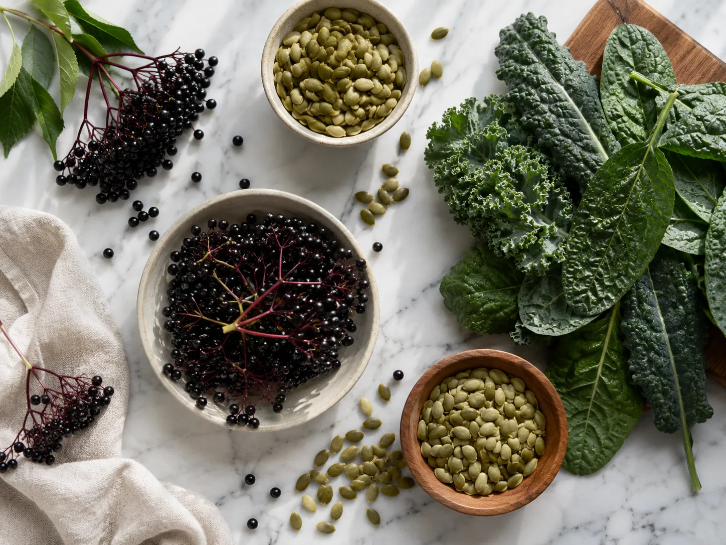 elderberry and zinc-rich ingredients