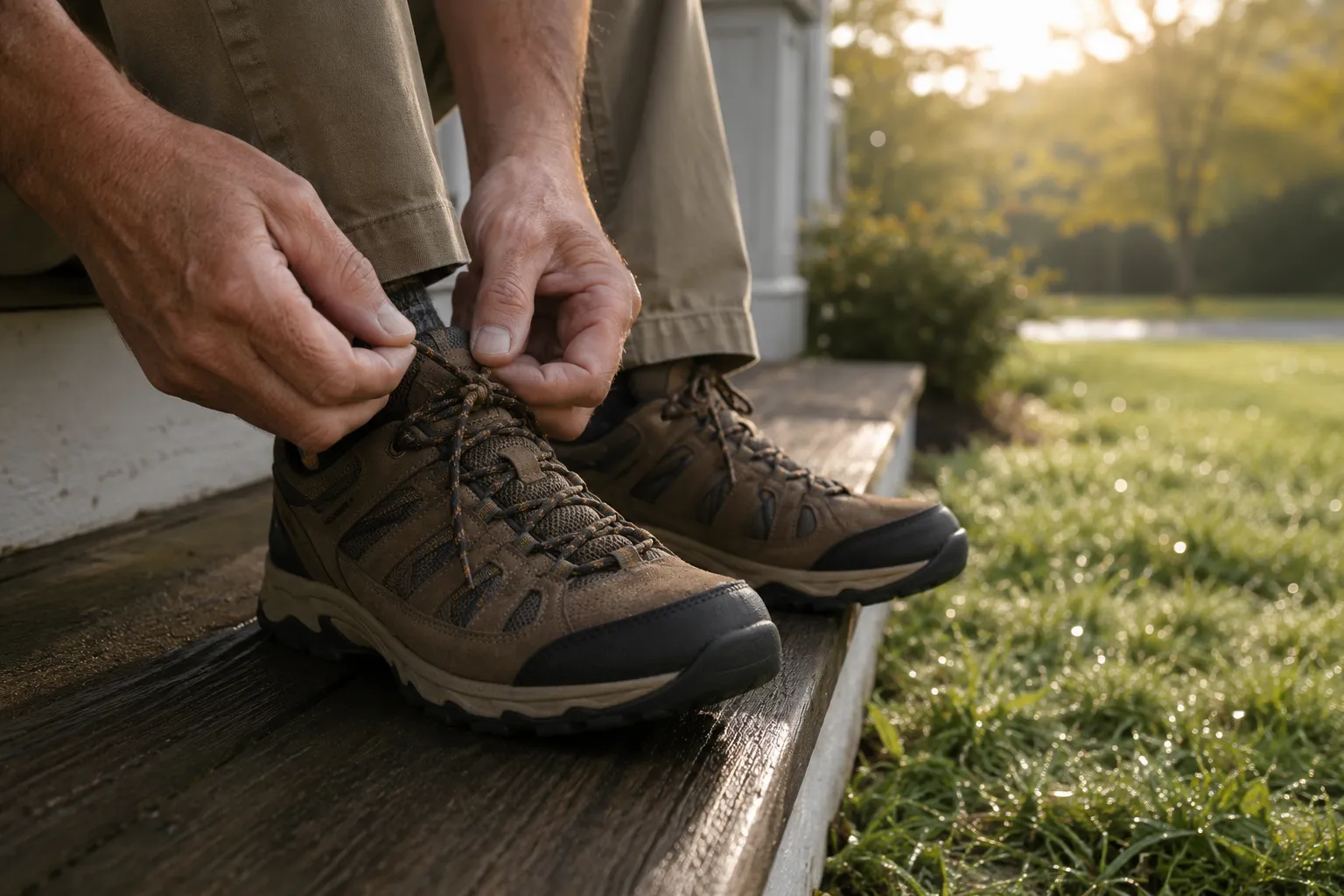 Morning walk representing consistent daily movement