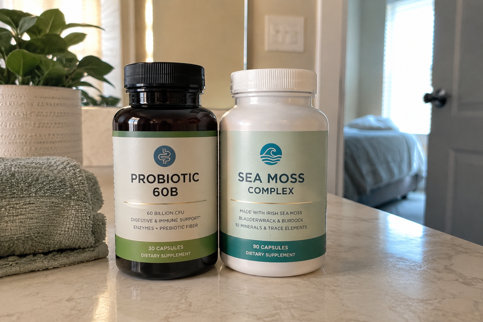 Fresh vegetables and fermented foods that support gut and immune health