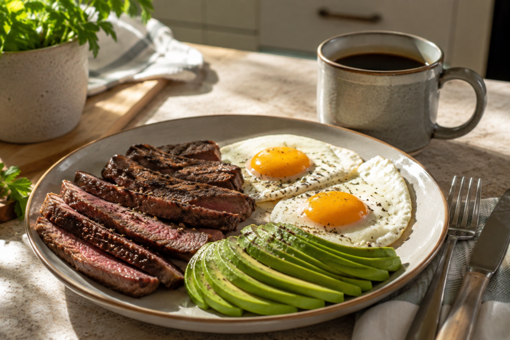 Home-cooked whole food plate reflecting the diet changes I made after my health scare heart health wake-up call