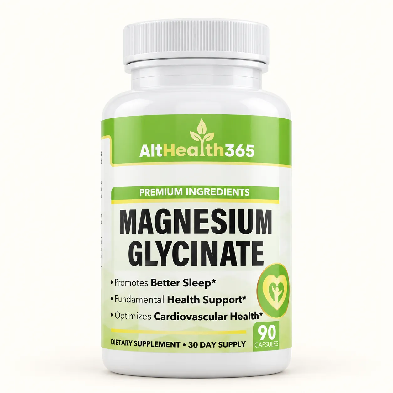 One bottle of AltHealth365 Magnesium Glycinate